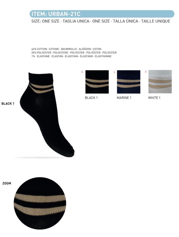 - URBAN CALZINO CORTO COTONE DONNA